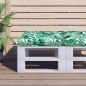 Palettenkissen Blattmuster 58x58x10 cm Stoff Palettenkissen Blattmuster 58x58x10 cm Stoff