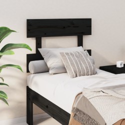vidaXL Kopfteil Schwarz 103,5x3x81 cm Massivholz Kiefer