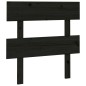 vidaXL Kopfteil Schwarz 103,5x3x81 cm Massivholz Kiefer
