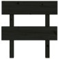vidaXL Kopfteil Schwarz 103,5x3x81 cm Massivholz Kiefer