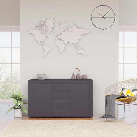 vidaXL Sideboard Grau 120x36x69 cm Holzwerkstoff