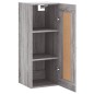 vidaXL Wandschrank Grau Sonoma 34,5x34x90 cm Holzwerkstoff vidaXL Wandschrank Grau Sonoma 34,5x34x90 cm Holzwerkstoff