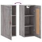 vidaXL Wandschrank Grau Sonoma 34,5x34x90 cm Holzwerkstoff vidaXL Wandschrank Grau Sonoma 34,5x34x90 cm Holzwerkstoff