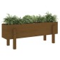 vidaXL Hochbeet Honigbraun 101x30x38 cm Massivholz Kiefer vidaXL Hochbeet Honigbraun 101x30x38 cm Massivholz Kiefer