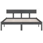 vidaXL Massivholzbett Grau Kiefer 200x200 cm vidaXL Massivholzbett Grau Kiefer 200x200 cm