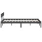 vidaXL Massivholzbett Grau Kiefer 200x200 cm vidaXL Massivholzbett Grau Kiefer 200x200 cm