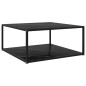 vidaXL Couchtisch Schwarz 80x80x35 cm Hartglas vidaXL Couchtisch Schwarz 80x80x35 cm Hartglas