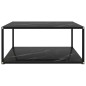 vidaXL Couchtisch Schwarz 80x80x35 cm Hartglas vidaXL Couchtisch Schwarz 80x80x35 cm Hartglas