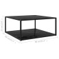 vidaXL Couchtisch Schwarz 80x80x35 cm Hartglas vidaXL Couchtisch Schwarz 80x80x35 cm Hartglas