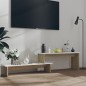 vidaXL TV-Schrank Sonoma-Eiche Weiß 180x30x43 cm Holzwerkstoff vidaXL TV-Schrank Sonoma-Eiche Weiß 180x30x43 cm Holzwerkstoff