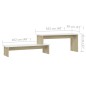 vidaXL TV-Schrank Sonoma-Eiche Weiß 180x30x43 cm Holzwerkstoff vidaXL TV-Schrank Sonoma-Eiche Weiß 180x30x43 cm Holzwerkstoff
