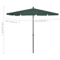 vidaXL Sonnenschirm mit Mast 210x140 cm Grün vidaXL Sonnenschirm mit Mast 210x140 cm Grün