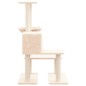 vidaXL Kratzbaum mit Sisal-Kratzsäulen Creme 94,5 cm vidaXL Kratzbaum mit Sisal-Kratzsäulen Creme 94,5 cm