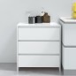 vidaXL Sideboard Hochglanz-Weiß 70x41x75 cm Holzwerkstoff vidaXL Sideboard Hochglanz-Weiß 70x41x75 cm Holzwerkstoff