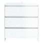 vidaXL Sideboard Hochglanz-Weiß 70x41x75 cm Holzwerkstoff vidaXL Sideboard Hochglanz-Weiß 70x41x75 cm Holzwerkstoff