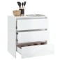 vidaXL Sideboard Hochglanz-Weiß 70x41x75 cm Holzwerkstoff vidaXL Sideboard Hochglanz-Weiß 70x41x75 cm Holzwerkstoff