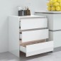 vidaXL Sideboard Hochglanz-Weiß 70x41x75 cm Holzwerkstoff vidaXL Sideboard Hochglanz-Weiß 70x41x75 cm Holzwerkstoff