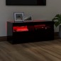 vidaXL TV-Schrank mit LED-Leuchten Schwarz 90x35x40 cm vidaXL TV-Schrank mit LED-Leuchten Schwarz 90x35x40 cm