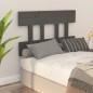 vidaXL Kopfteil Grau 78,5x3x81 cm Massivholz Kiefer