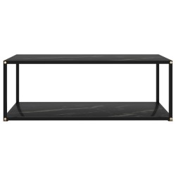 vidaXL Couchtisch Schwarz 100x50x35 cm Hartglas