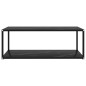 vidaXL Couchtisch Schwarz 100x50x35 cm Hartglas vidaXL Couchtisch Schwarz 100x50x35 cm Hartglas