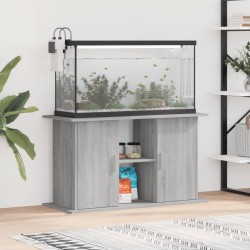 vidaXL Aquariumständer Grau Sonoma 101x41x58 cm Holzwerkstoff
