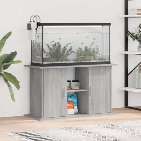 vidaXL Aquariumständer Grau Sonoma 101x41x58 cm Holzwerkstoff