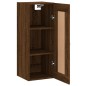 vidaXL Wandschrank Braun Eichen-Optik 34,5x34x90 cm Holzwerkstoff vidaXL Wandschrank Braun Eichen-Optik 34,5x34x90 cm Holzwerkstoff