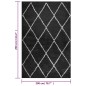 vidaXL Teppich Shaggy Hochflor Creme und Anthrazit 200x290 cm vidaXL Teppich Shaggy Hochflor Creme und Anthrazit 200x290 cm
