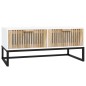 vidaXL Couchtisch Weiß 80x40x35 cm Holzwerkstoff und Eisen vidaXL Couchtisch Weiß 80x40x35 cm Holzwerkstoff und Eisen