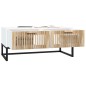 vidaXL Couchtisch Weiß 80x40x35 cm Holzwerkstoff und Eisen vidaXL Couchtisch Weiß 80x40x35 cm Holzwerkstoff und Eisen