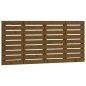 vidaXL Wand-Kopfteil Honigbraun 146x3x63 cm Massivholz Kiefer