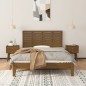 vidaXL Wand-Kopfteil Honigbraun 146x3x63 cm Massivholz Kiefer