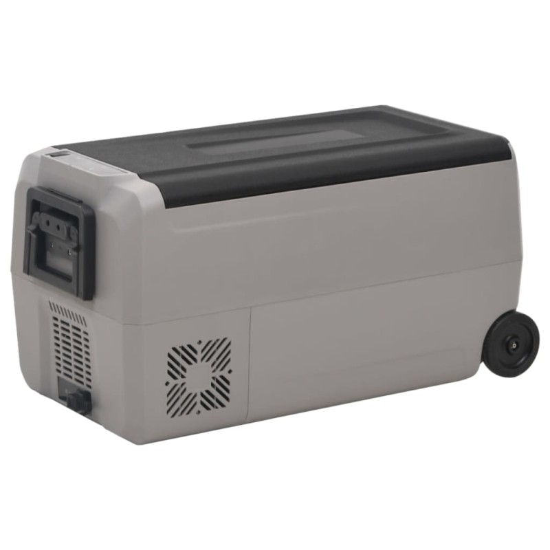 vidaXL Kühlbox mit Rollen und Griff Schwarz & Grau 36 L PP & PE vidaXL Kühlbox mit Rollen und Griff Schwarz & Grau 36 L PP & PE