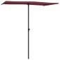 vidaXL Sonnenschirm mit Aluminium-Mast 180 x 110 cm Bordeauxrot vidaXL Sonnenschirm mit Aluminium-Mast 180 x 110 cm Bordeauxrot