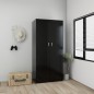 vidaXL Kleiderschrank Schwarz 82,5x51,5x180 cm Holzwerkstoff vidaXL Kleiderschrank Schwarz 82,5x51,5x180 cm Holzwerkstoff
