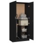 vidaXL Kleiderschrank Schwarz 82,5x51,5x180 cm Holzwerkstoff vidaXL Kleiderschrank Schwarz 82,5x51,5x180 cm Holzwerkstoff
