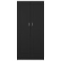 vidaXL Kleiderschrank Schwarz 82,5x51,5x180 cm Holzwerkstoff vidaXL Kleiderschrank Schwarz 82,5x51,5x180 cm Holzwerkstoff