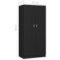 vidaXL Kleiderschrank Schwarz 82,5x51,5x180 cm Holzwerkstoff vidaXL Kleiderschrank Schwarz 82,5x51,5x180 cm Holzwerkstoff