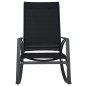 vidaXL Garten-Schaukelstühle 2 Stk. Textilene Schwarz vidaXL Garten-Schaukelstühle 2 Stk. Textilene Schwarz