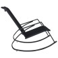vidaXL Garten-Schaukelstühle 2 Stk. Textilene Schwarz vidaXL Garten-Schaukelstühle 2 Stk. Textilene Schwarz