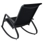 vidaXL Garten-Schaukelstühle 2 Stk. Textilene Schwarz vidaXL Garten-Schaukelstühle 2 Stk. Textilene Schwarz