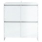 vidaXL Sideboard Hochglanz-Weiß 70x41x75 cm Holzwerkstoff vidaXL Sideboard Hochglanz-Weiß 70x41x75 cm Holzwerkstoff