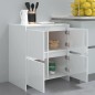 vidaXL Sideboard Hochglanz-Weiß 70x41x75 cm Holzwerkstoff vidaXL Sideboard Hochglanz-Weiß 70x41x75 cm Holzwerkstoff