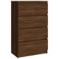vidaXL Sideboard Braun Eichen-Optik 60x35x98,5 cm Holzwerkstoff vidaXL Sideboard Braun Eichen-Optik 60x35x98,5 cm Holzwerkstoff