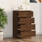 vidaXL Sideboard Braun Eichen-Optik 60x35x98,5 cm Holzwerkstoff vidaXL Sideboard Braun Eichen-Optik 60x35x98,5 cm Holzwerkstoff