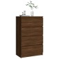 vidaXL Sideboard Braun Eichen-Optik 60x35x98,5 cm Holzwerkstoff vidaXL Sideboard Braun Eichen-Optik 60x35x98,5 cm Holzwerkstoff