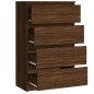 vidaXL Sideboard Braun Eichen-Optik 60x35x98,5 cm Holzwerkstoff vidaXL Sideboard Braun Eichen-Optik 60x35x98,5 cm Holzwerkstoff
