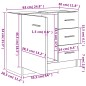 vidaXL Waschbeckenunterschrank Hochglanz-Grau 63x30x54cm Holzwerkstoff vidaXL Waschbeckenunterschrank Hochglanz-Grau 63x30x54cm Holzwerkstoff