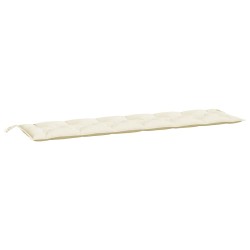 Gartenbank-Auflage Cremeweiß 200x50x7 cm Oxford-Gewebe